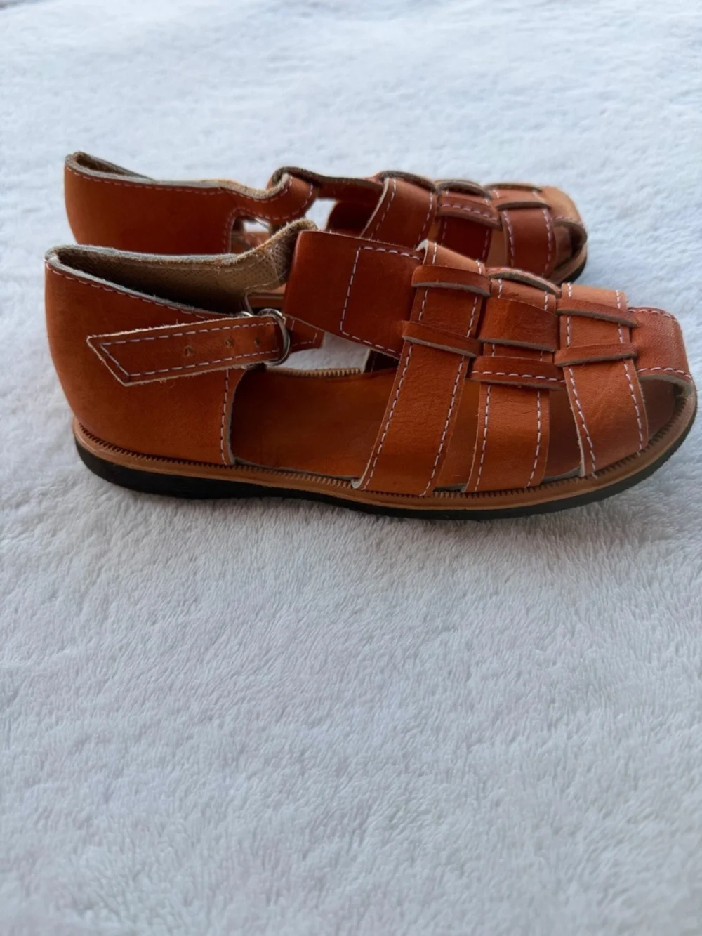 Huaraches-Unisex Sandals in Rust Orange Size 29 (US:11)